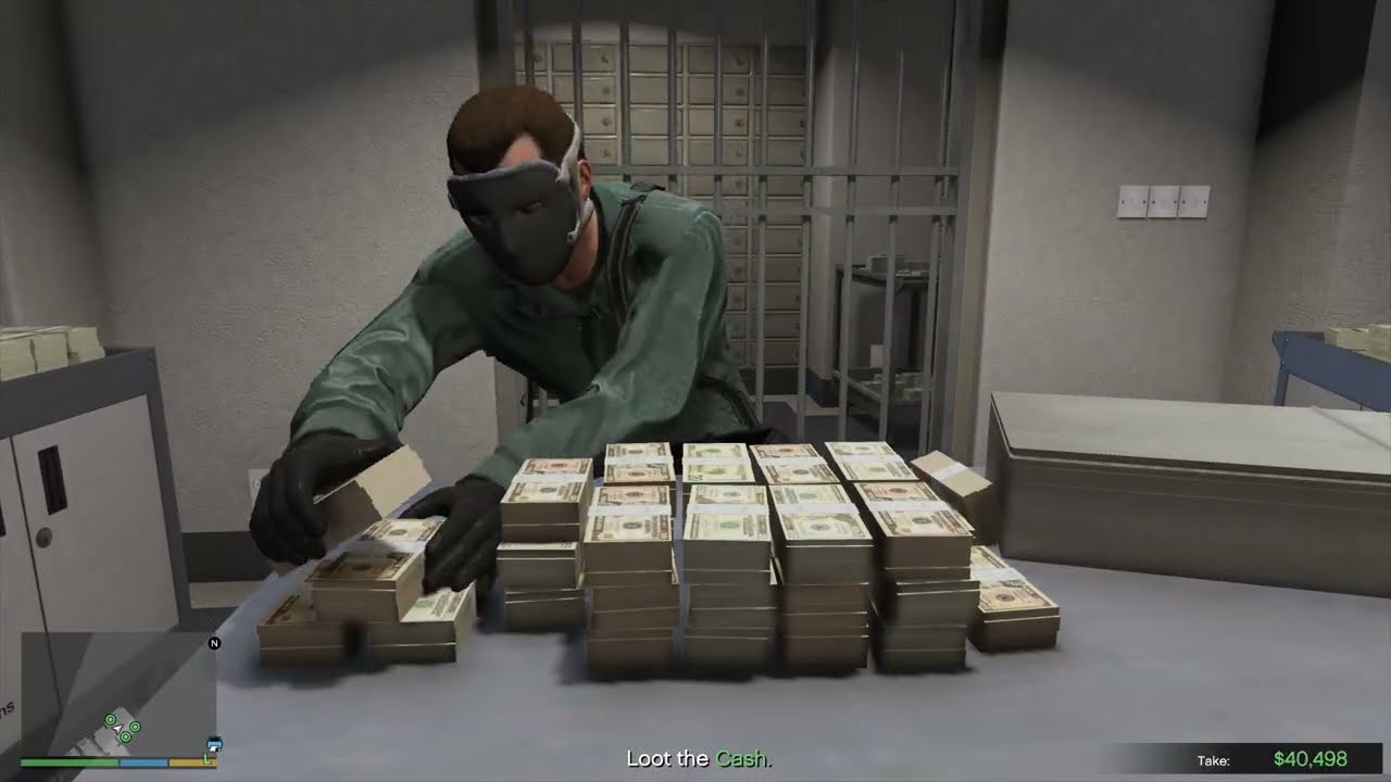 GTA 5 - Del Perro Bank Heist + Ten Star Escape 