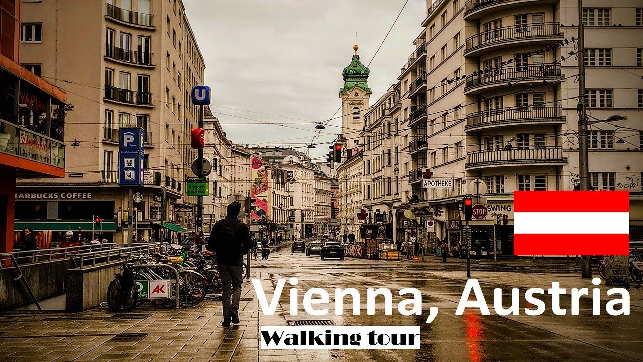 Vienna rain walk in the 3rd district from Wien Mitte to Stadtpark
