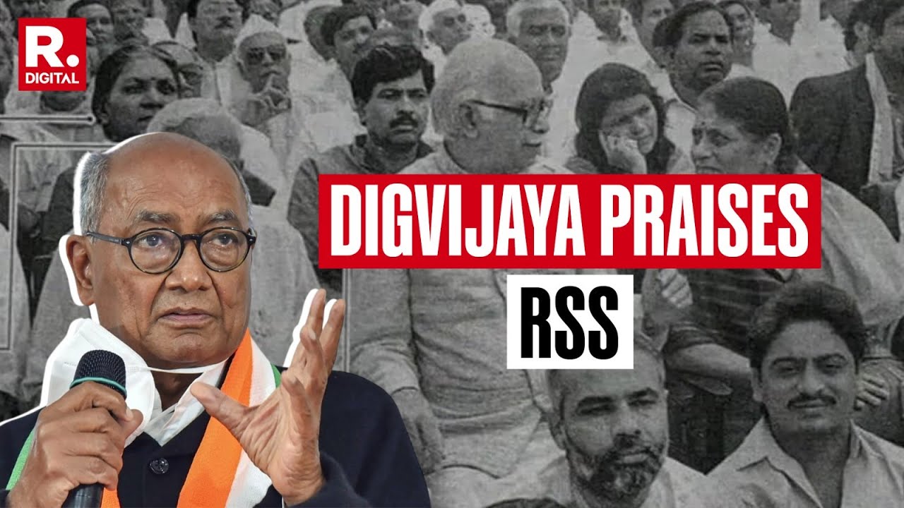 Congress's Digvijaya Singh Praises RSS with PM Modi’s Throwback Photo