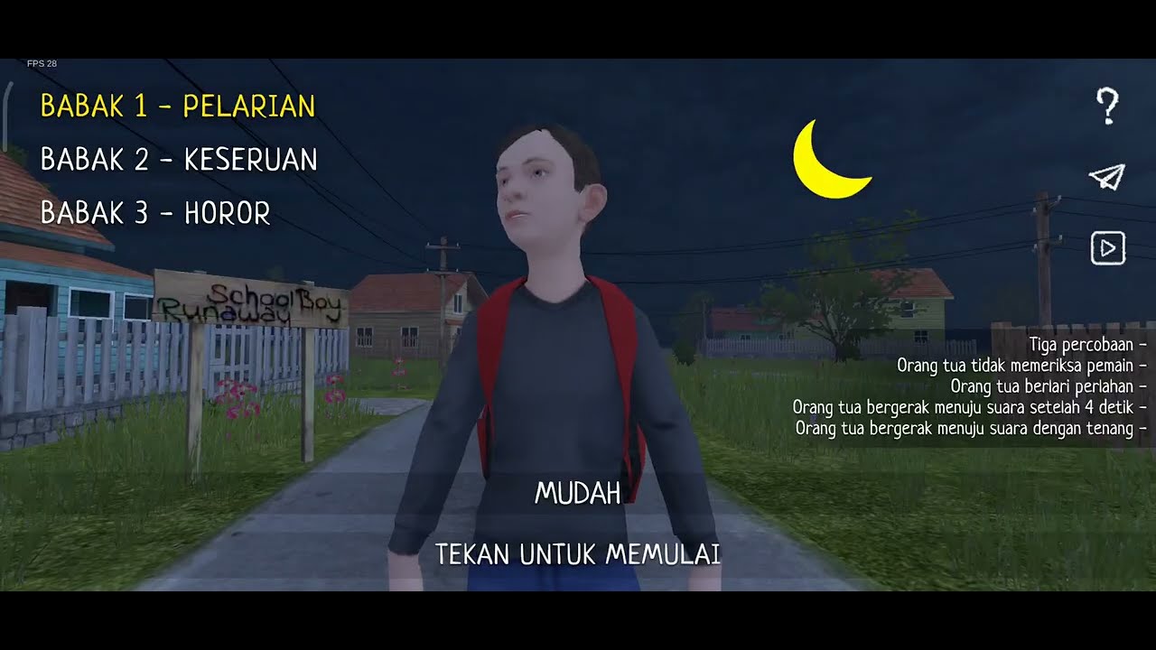 bersembunyi dari kejaran keluarganya