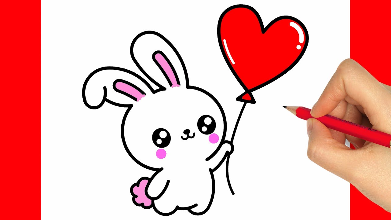 COME DISEGNARE UN CONIGLIETTO DI PASQUA