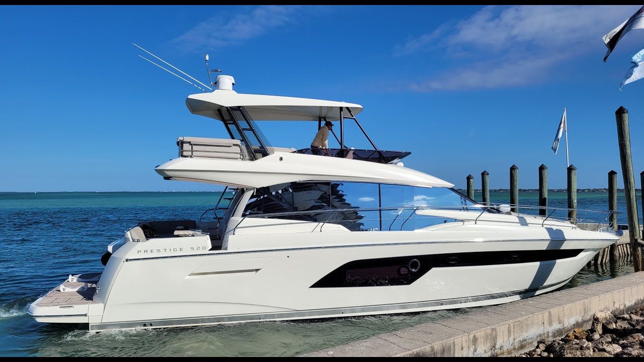 Prestige 520 Flybridge Walk through