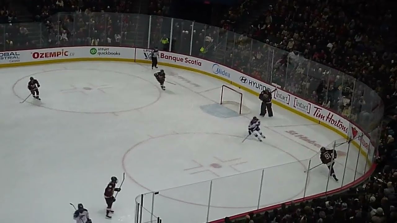 Does Montreal Victoire's Ann-Renée Desbiens make a great save vs. Minnesota Frost's Abby Hustler?