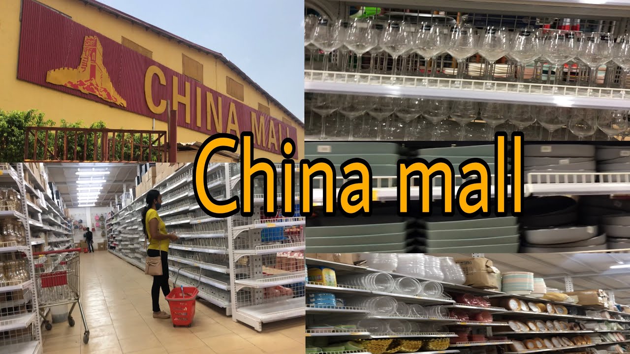 SHOPPING CHEAP KITCHEN GLASSWARE IN KUMASI CHINA MALL