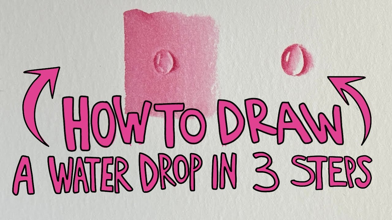 How To Paint a Water Drop in 3 Steps 💧