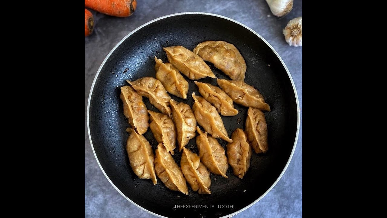 |Whole Wheat Veggie Gyoza|Whole Wheat Dumpling | Vegan Potstickers |