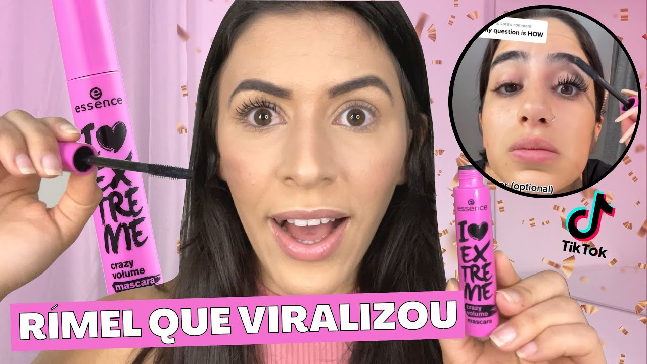 Testando Máscara de Cílios I LOVE EXTREME Essence que VIRALIZOU no TikTok - É TUDO ISSO MESMO ?