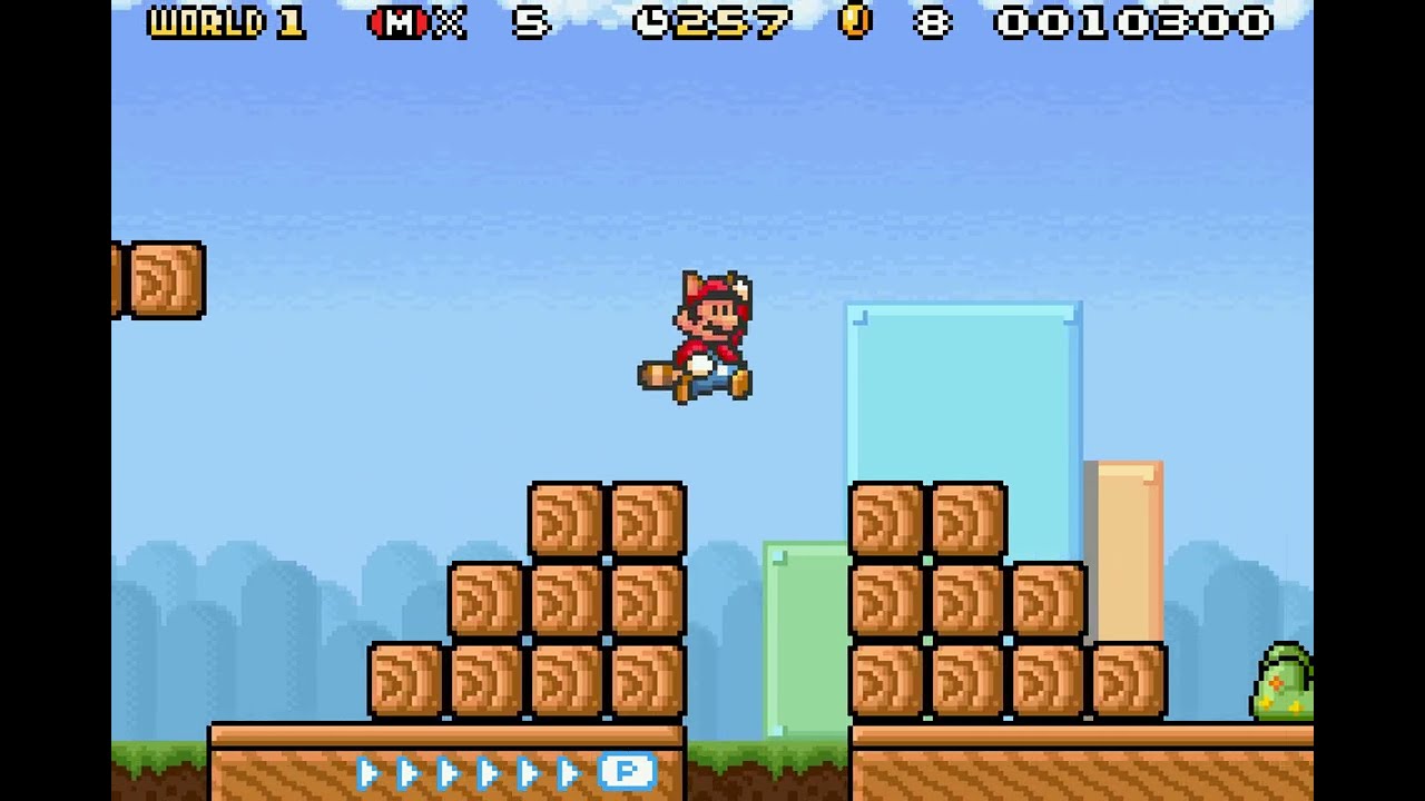 Super Mario Advance 4 — Super Mario Bros. 3 — Мир 1-1