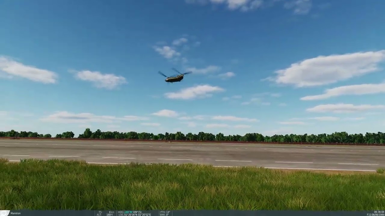 Digital Combat Simulator Manston Airshow Chinook Arrival