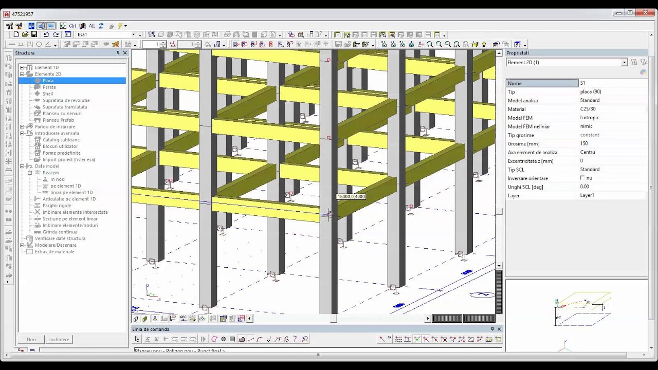 Proiectare structura in cadre din beton armat