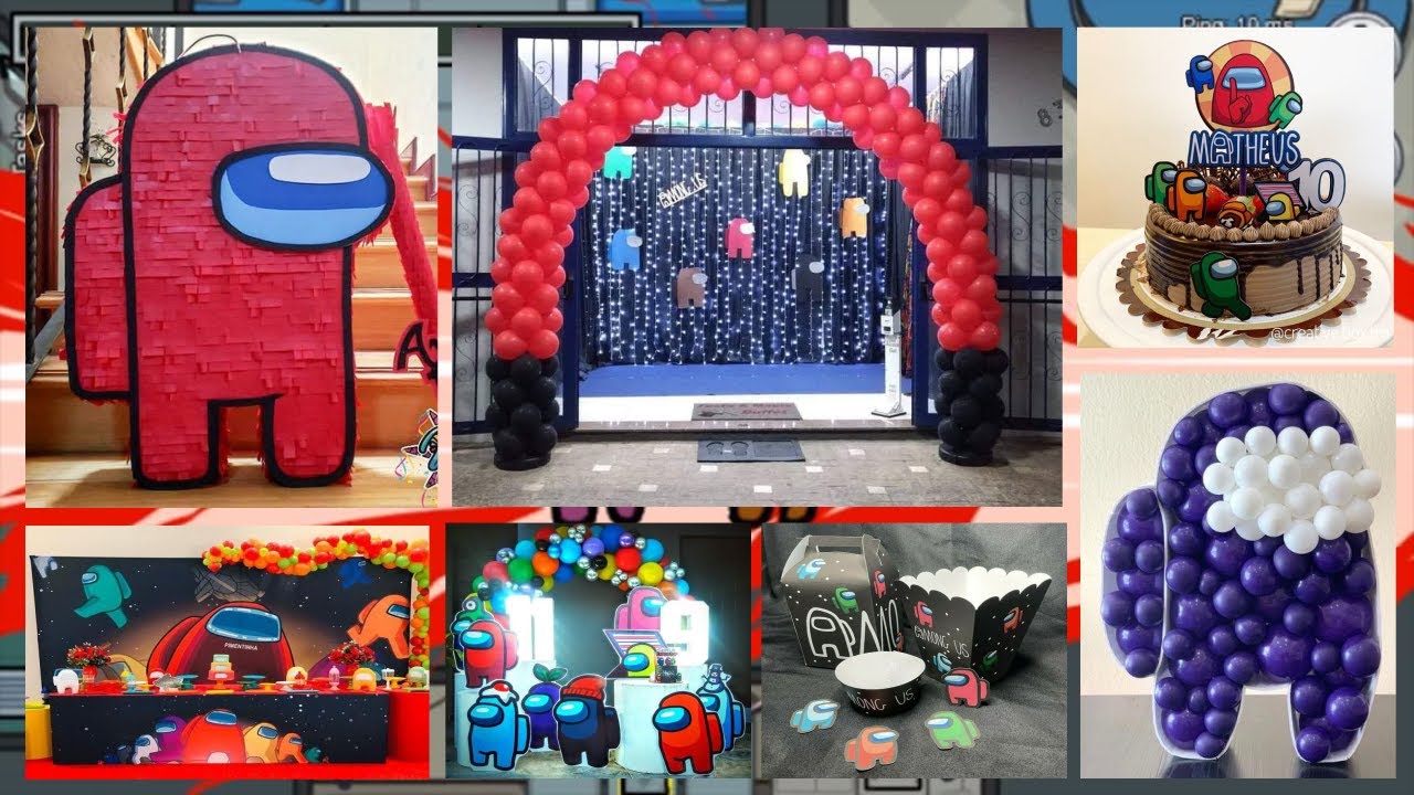 FIESTA TEMÁTICA DE AMONG US  👨‍🚀🚀 (IDEAS) ✅