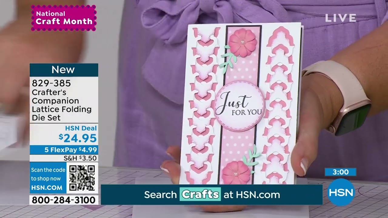 Crafter's Companion Lattice Folding Die Set