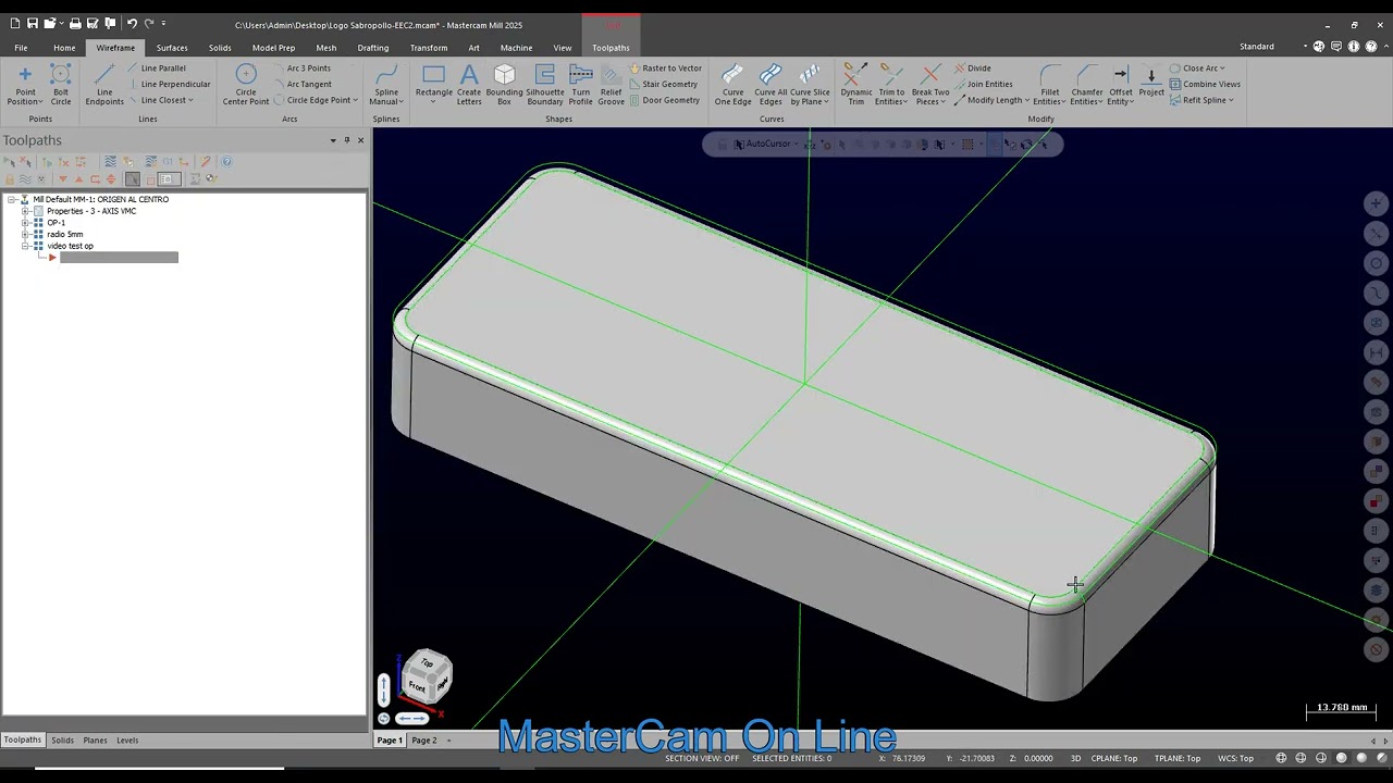 Mastercam Swept 2d Español
