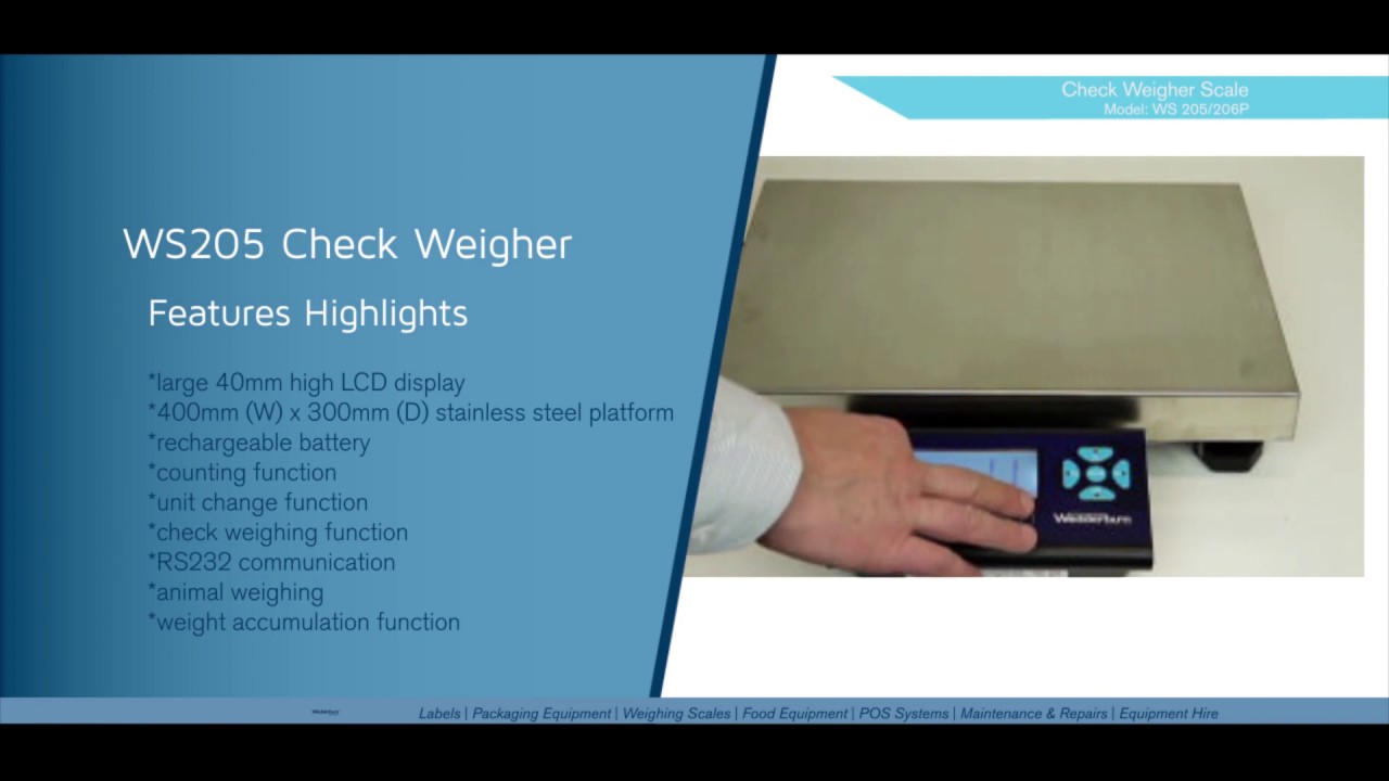 Weighing Scales | How to Use CheckWeigher Scale | Wedderburn NZ