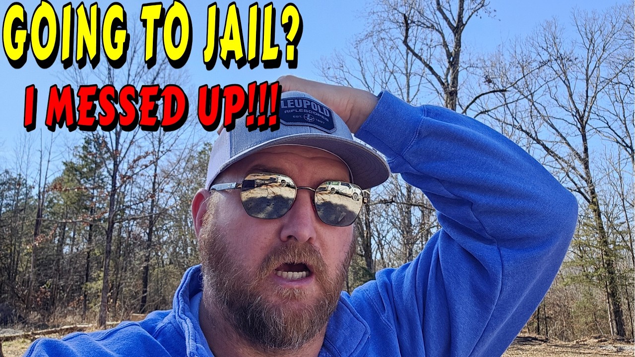 WHY!! I GOT DETAINED? |tiny house, homesteading, off-grid, cabin build DIY HOW TO tractor tiny cabin