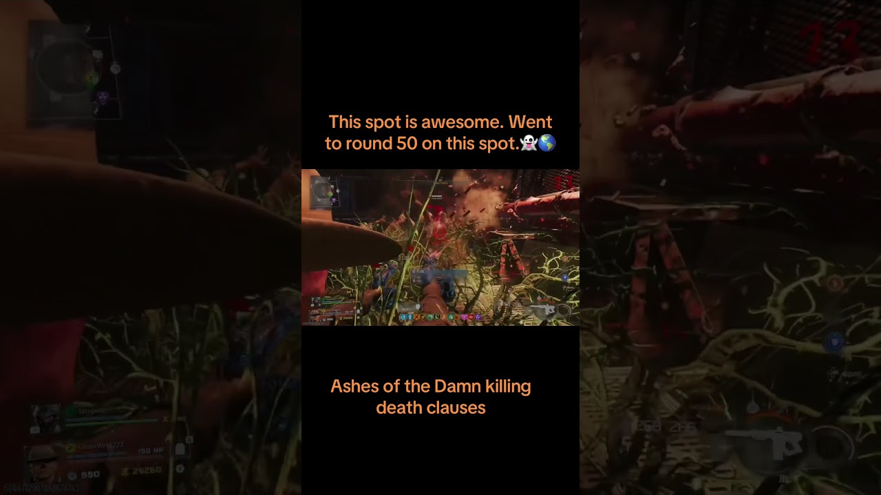 The spot is awesome Went to around 50. On the spot.👻🌎, ashes of the Damed killing death clause