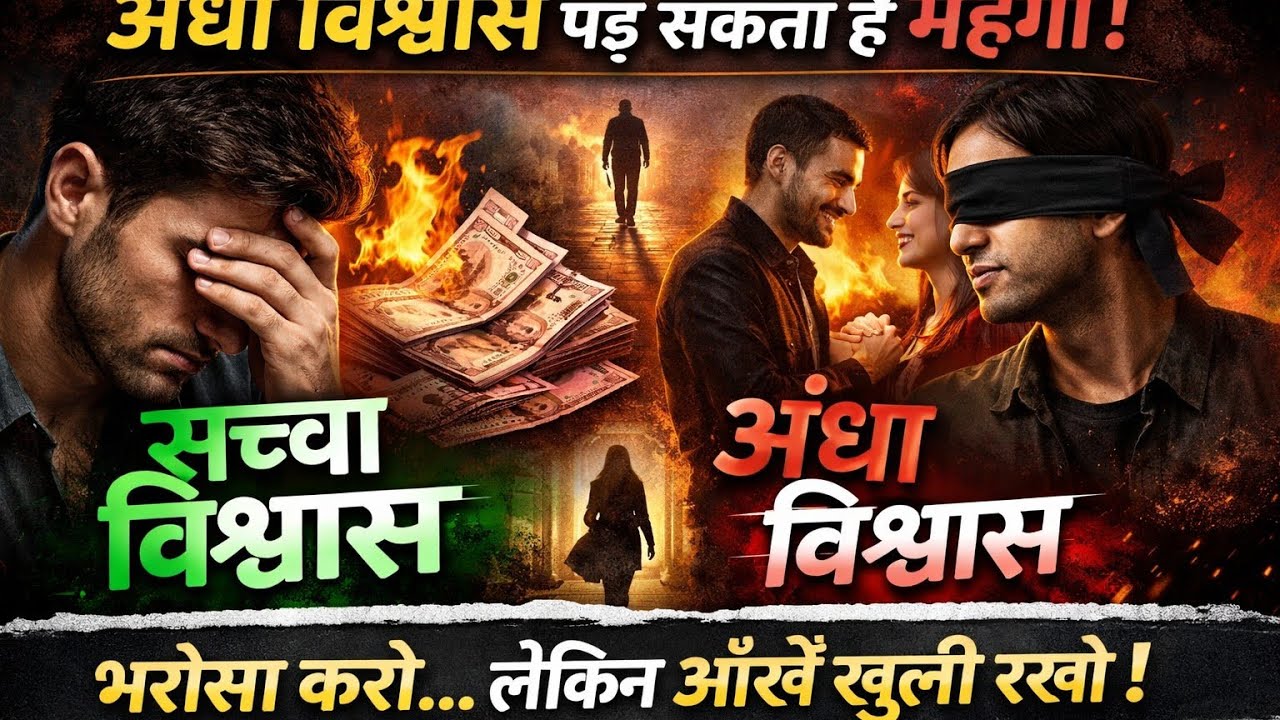 अंधा विश्वास क्यों खतरनाक है? | Blind Trust Reality | Motivational Hindi Speech