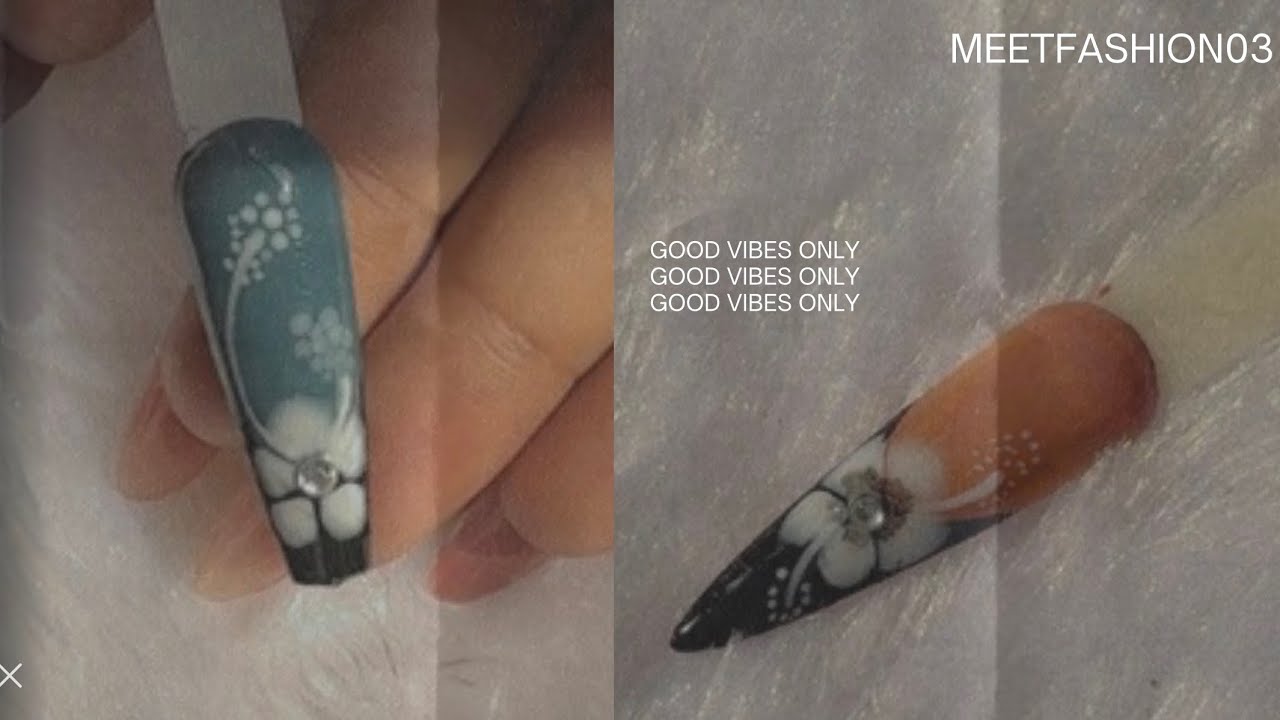 Blooming gel flower nail art #ytvideo #youtubevideo #trendingvideo #viralvideo #video #bloominggel