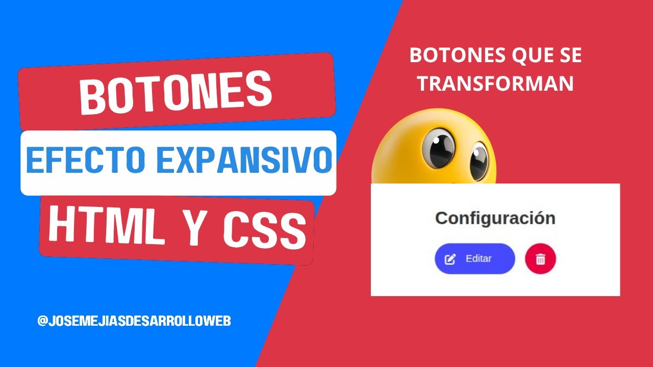 Como crear botones animados con efecto expansivo solo con HTML y CSS