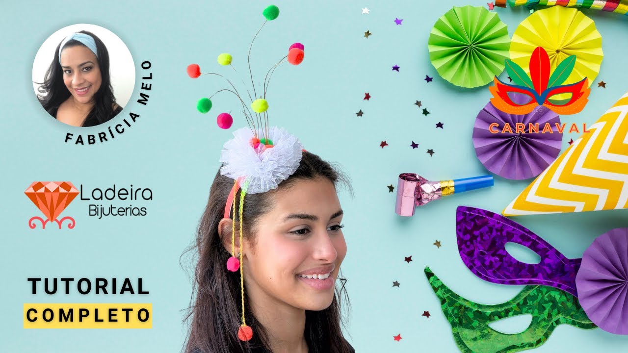 Tiara de Carnaval passo a passo #pap #tiara #carnaval