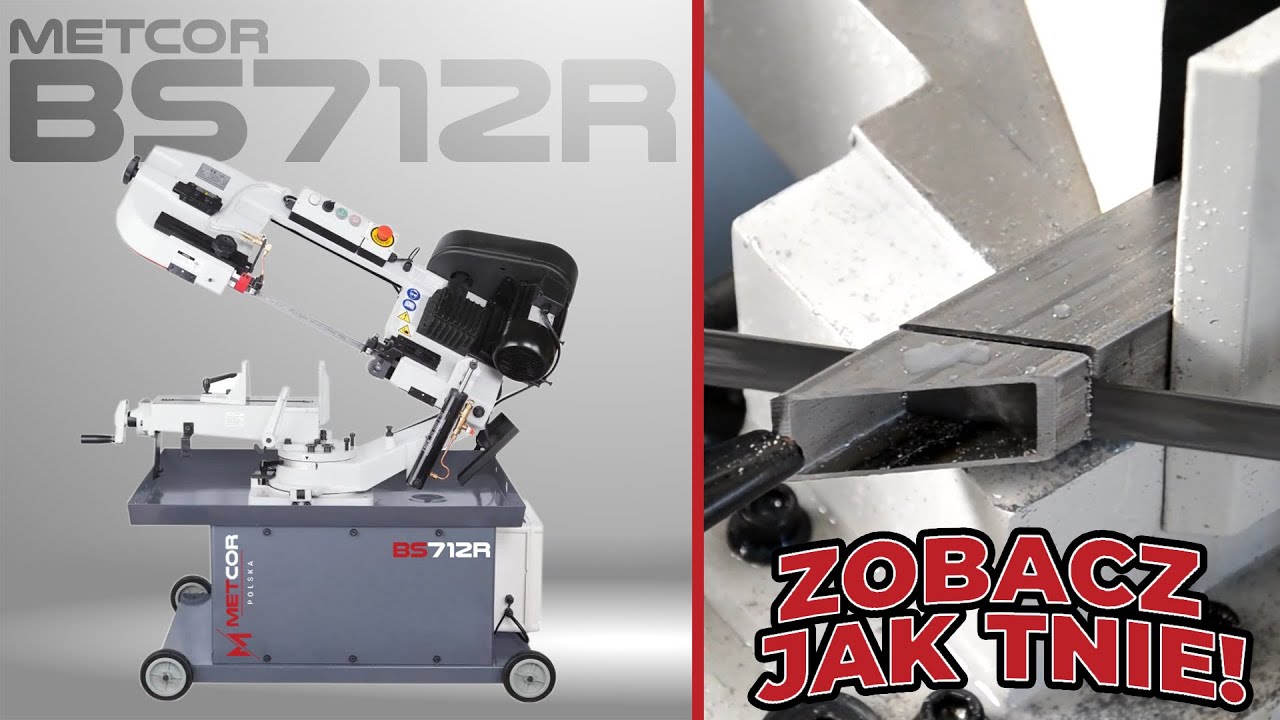 Przecinarka taśmowa do metalu BS712R Metcor | Band cutting machine | Bandschneidemaschine für Metall