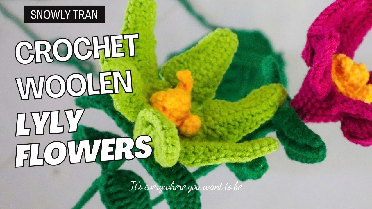 69. How to crochet Lyly flowers | Free Pattern for Beginner