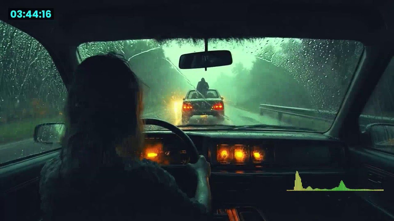 Serene Nighttime City Ambience with Soft Urban Background