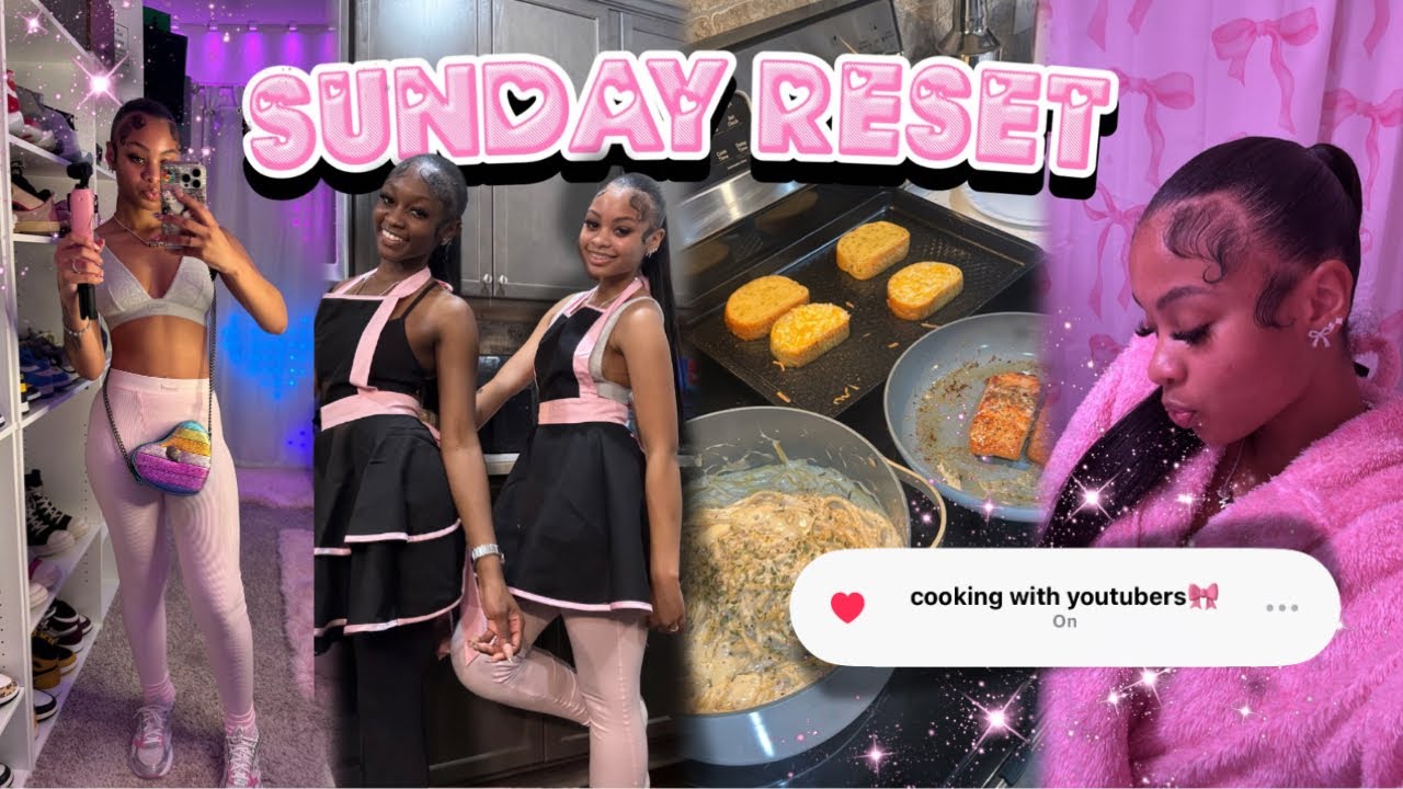SUNDAY RESET ROUTINE VLOG | *with tea* cleaning, planning, skincare, cooking || Ra’Mariah Alexia
