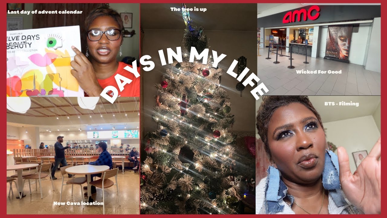 VLOGMAS DAY 12 | NEW CAVA SPOT | TREE IS UP | WICKED FOR GOOD AND MORE | TKBEAUTY7