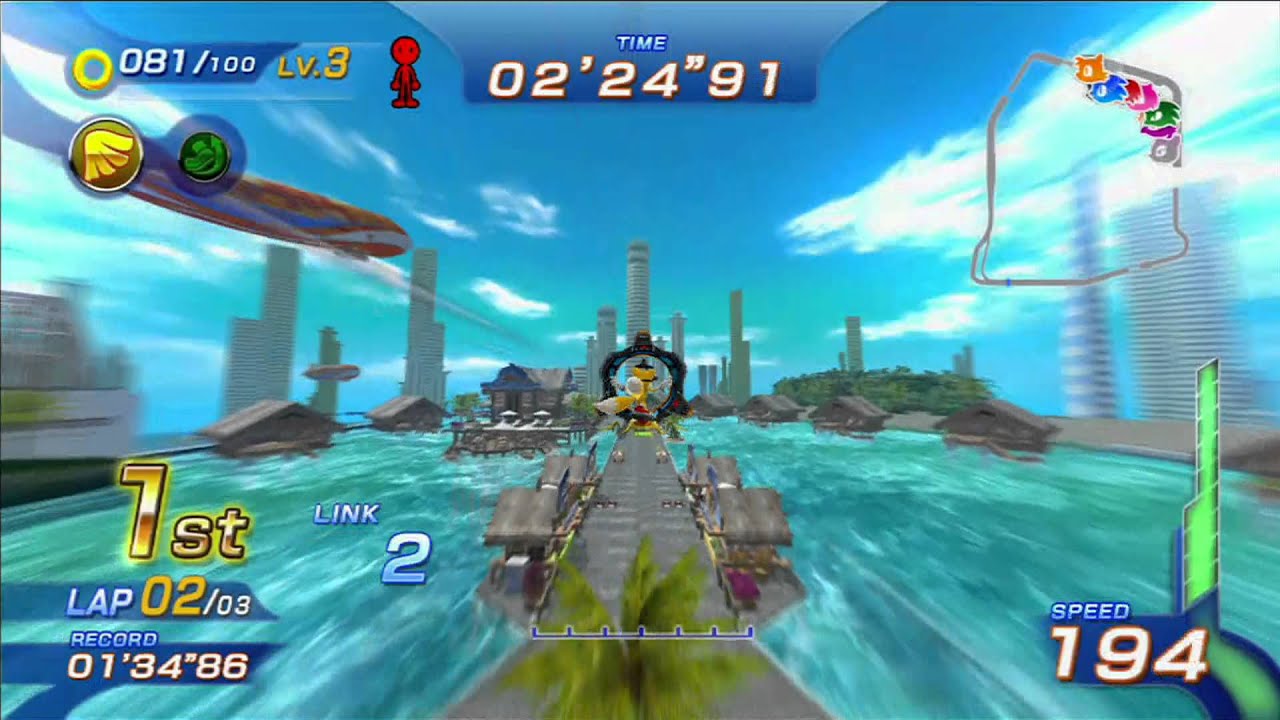 Sonic Free Riders: Dolphin Resort (Expert/ Free Race) [1080 HD]