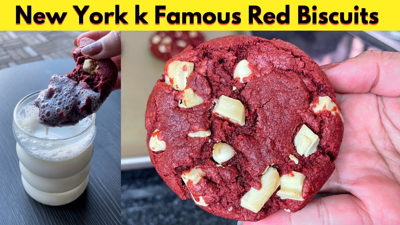 New York’s Famous Red Biscuits | Red Velvet Cookies | Fool Proof Recipe @Humainthekitchen