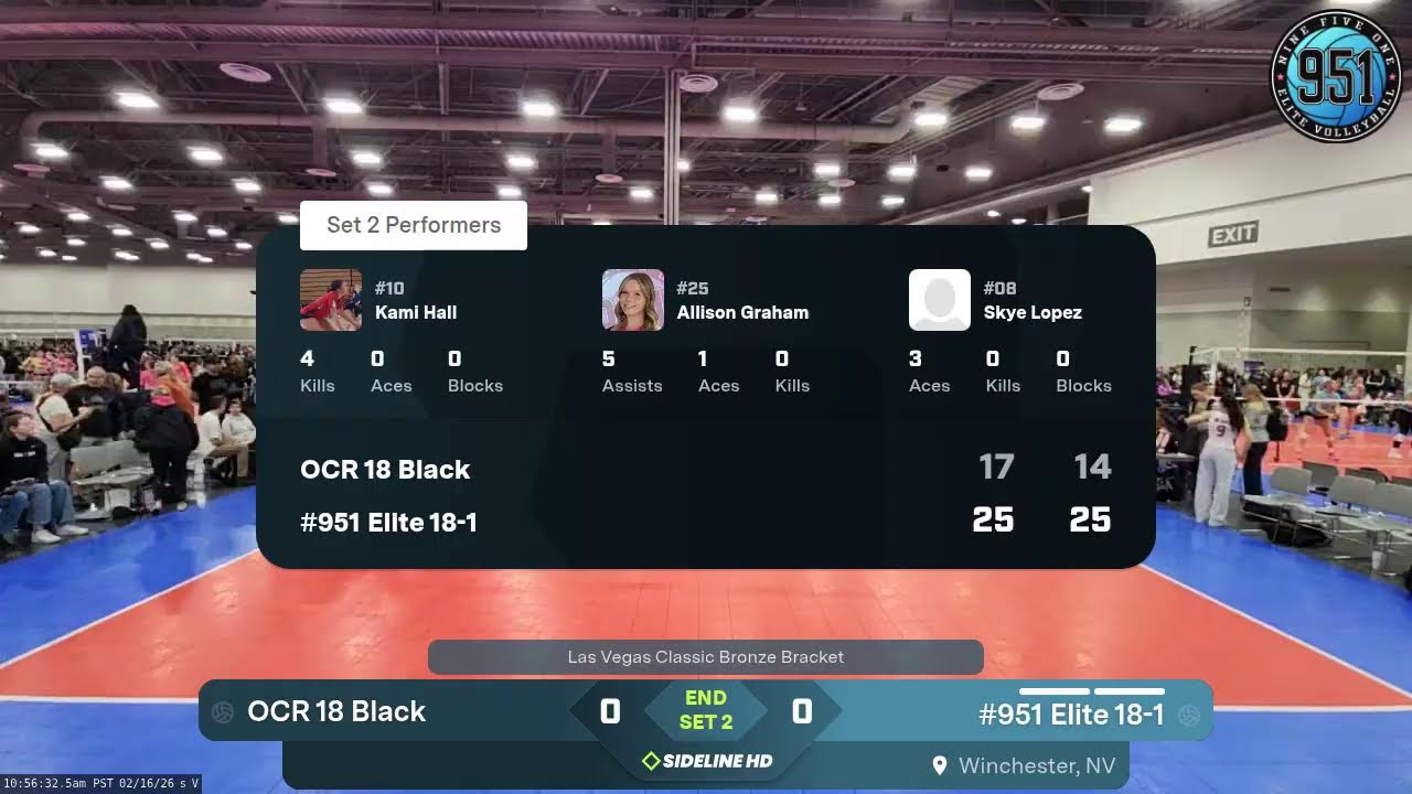 #951 Elite 18-1 vs. OCR 18 Black (2026.02.16)