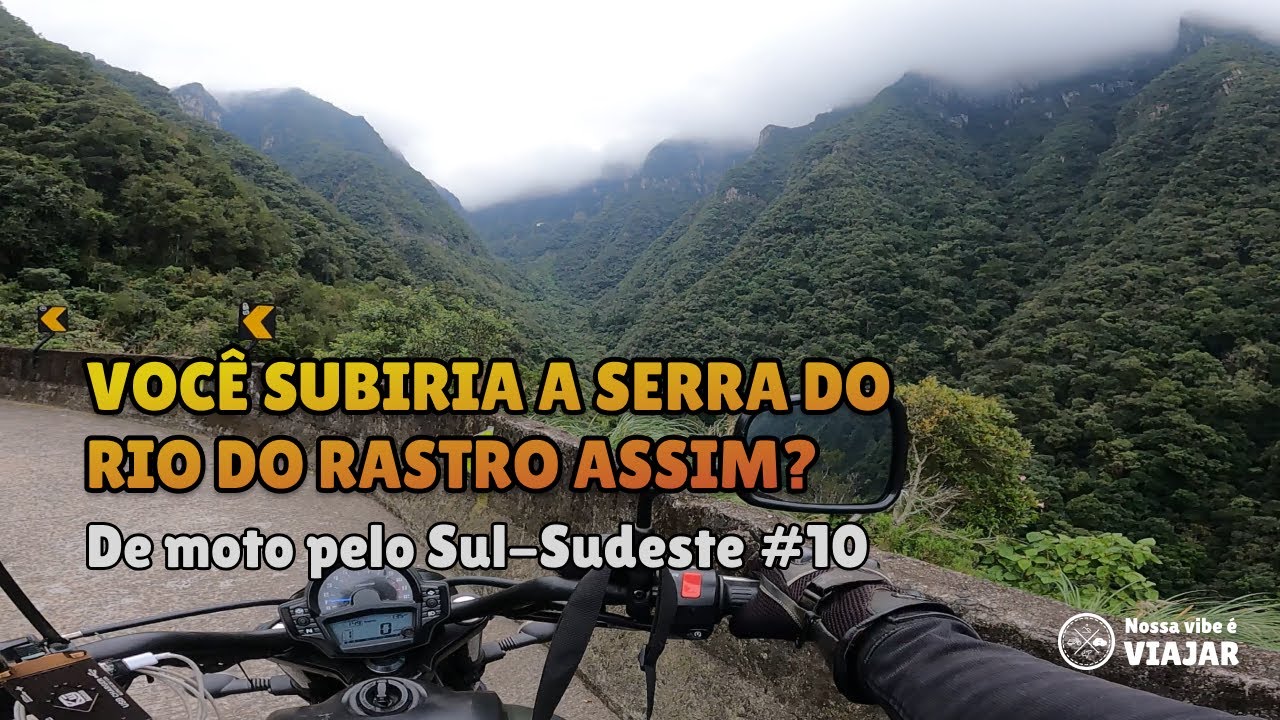SERRA DO RIO DO RASTRO DE MOTO 🚨 Neblina, Frio e Muita beleza!