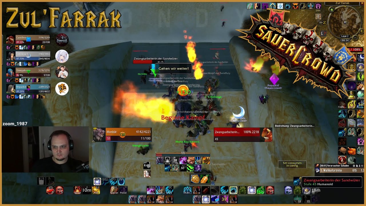 🏃🏜️Zul'Farrak mit Suki, Honor, Carni u. Repaz - Moondye7 - 