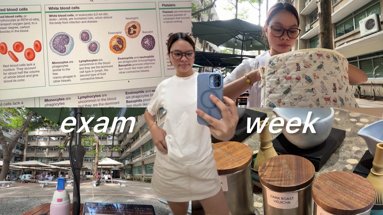 surviving exam week ft. burnout 📝(study, friends, food) 
