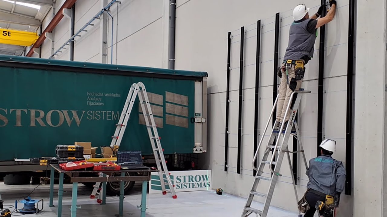Replanteo e Instalación de una fachada ventilada 🛠️ | Sistema Epsilon T40 | STROW Sistemas