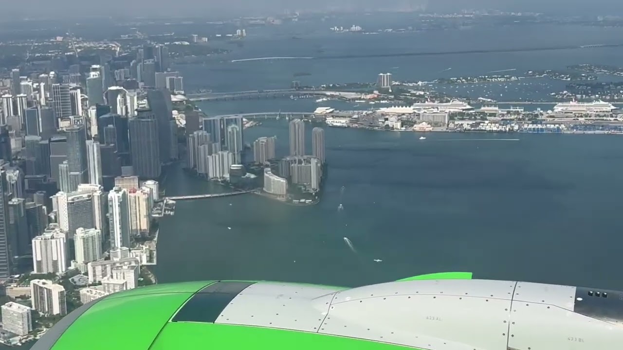 Landing In Miami From Mexico #airplanes