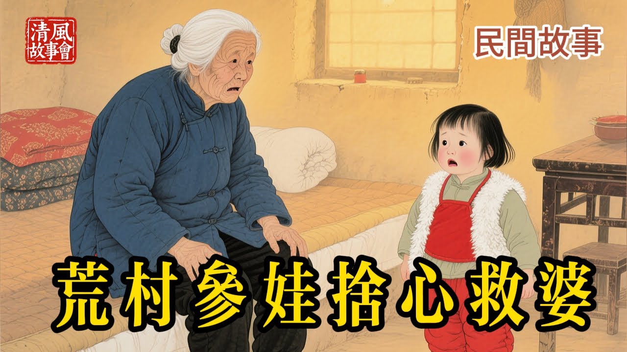 絕戶老漢撿回凍僵女娃，百獸竟向她下跪朝拜！沒想到這女娃的「真實身份」藏著驚天秘密 #民間故事 #傳奇故事 #人參 #報恩 #感人故事 #說書 #善有善報