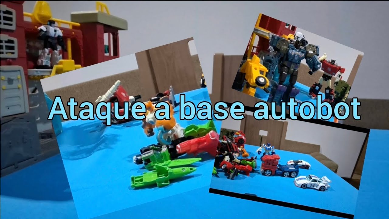 Ataque a base autobot transformers stop motion