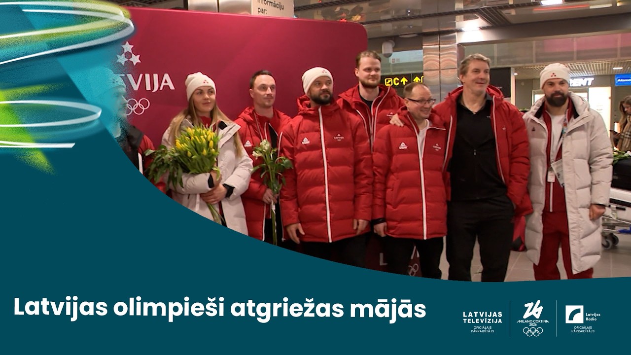 Hokeja izlase un Bondare atgriežas Latvijā no ziemas olimpiskajām spēlēm I Sporta Studija