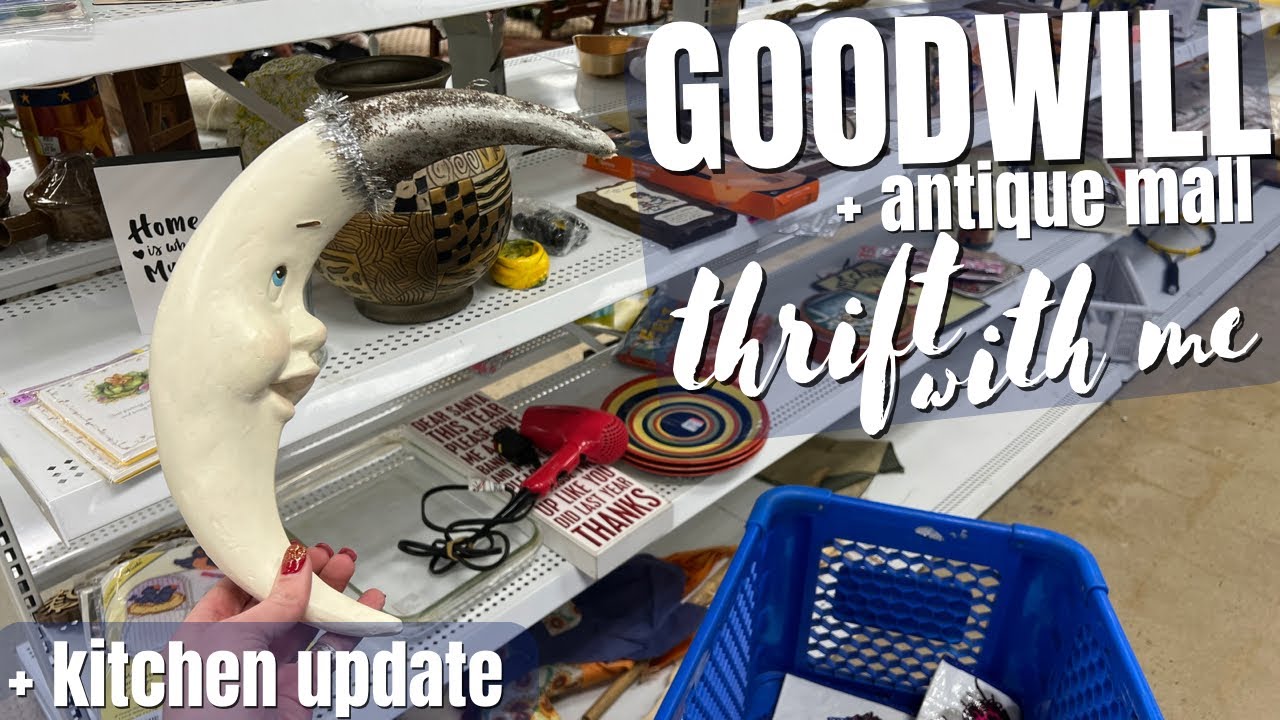 I May Have JINXED MYSELF | Shop Goodwill & Antique Mall | Kitchen Remodel Update