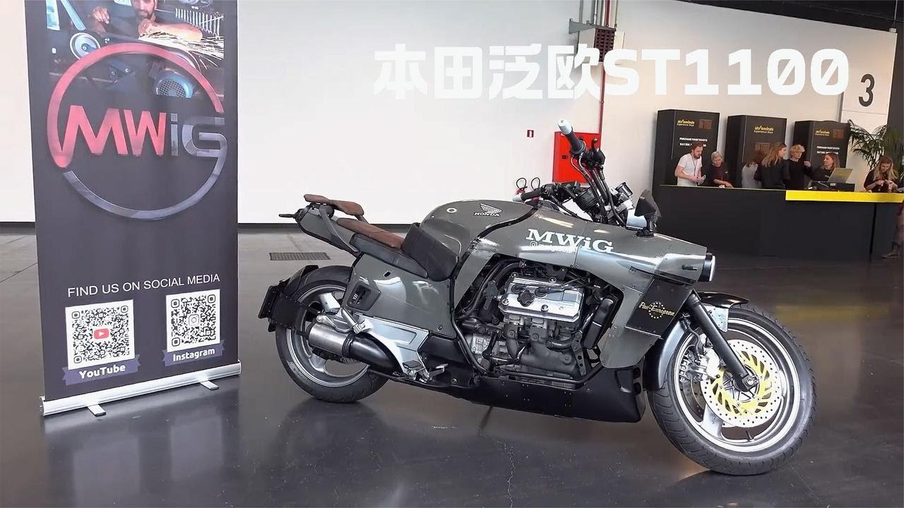 男人在废车场淘了一台1994年的本田泛欧ST1100，看男人如何将其修复