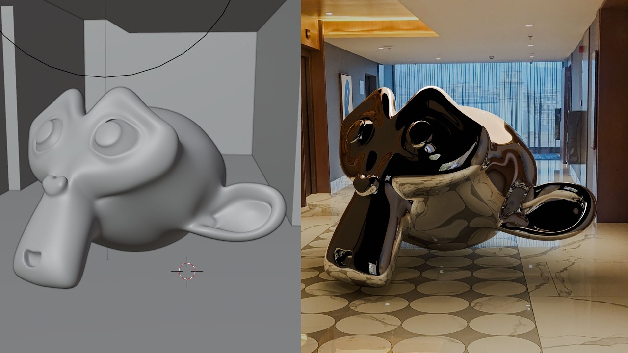 Как разместить 3D-модели на 2D-фотографиях с помощью Blender и fSpy