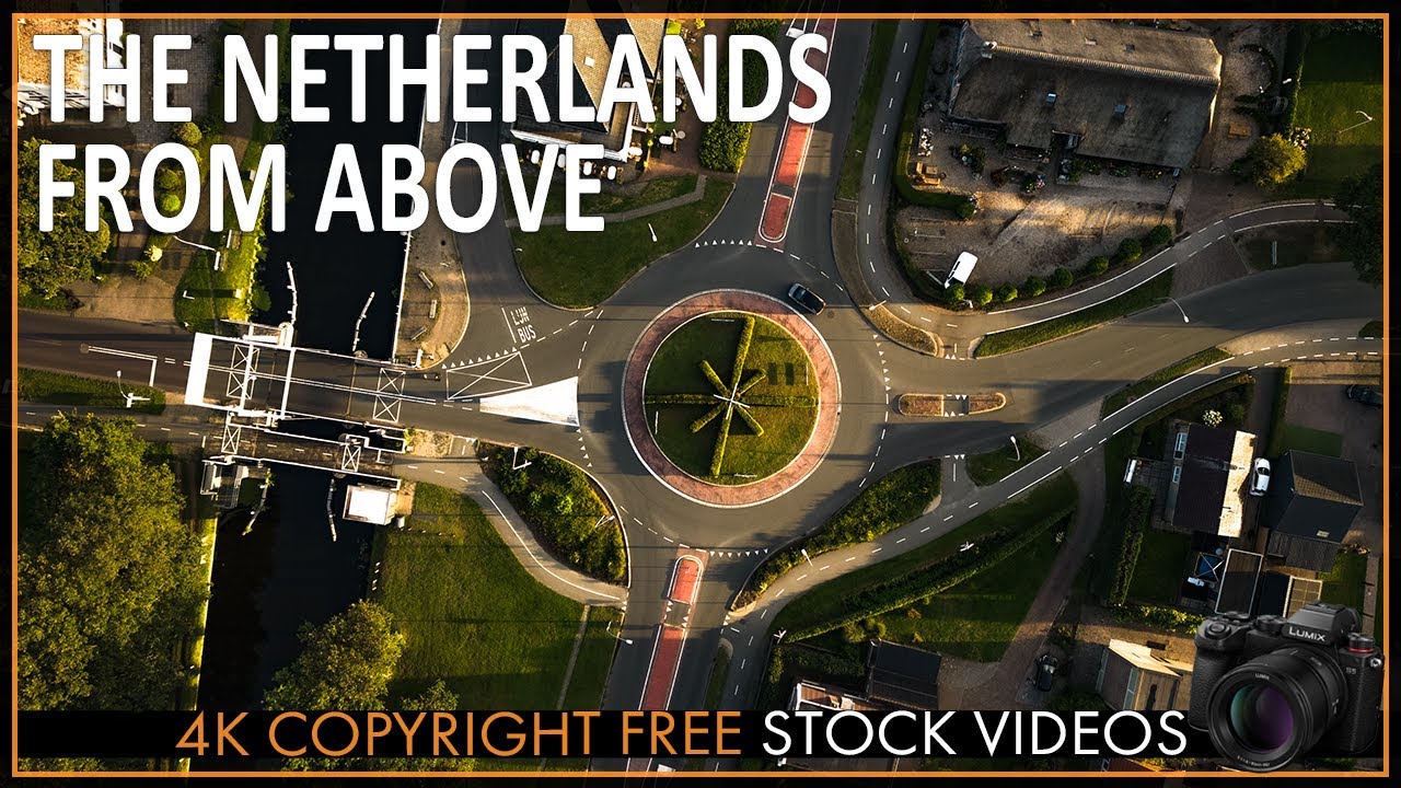A 4k View Of The Netherlands From Above - Copyright Free Stock Footage
