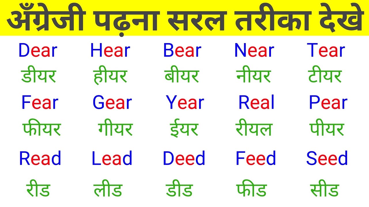 English कैसे पढ़े | How to read english | अँग्रेजी पढ़ना कैसे सीखे