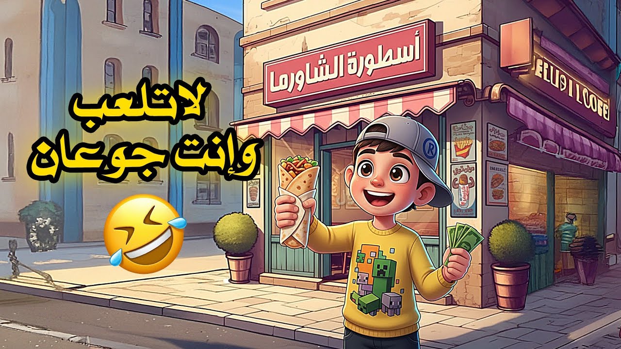 (أسطورة الشاورما) لا تلعب اللعبة وانت جوعان 🤣💣شوفوا النهاية 💰💥