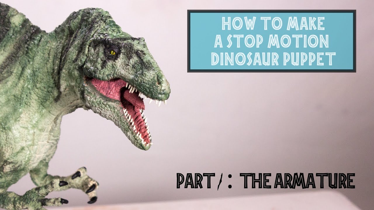 How to make a stop motion dinosaur puppet part1