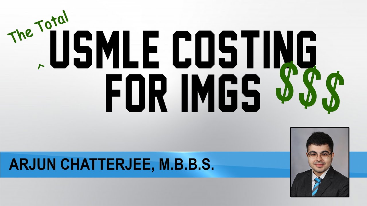 The Total Cost of USMLE Journey for IMGs