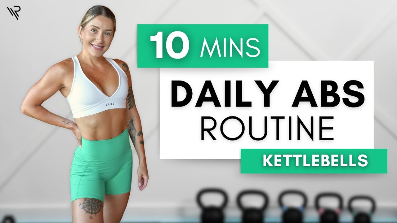 10 Min Daily Kettlebell Abs Routine | Get Defined Abs