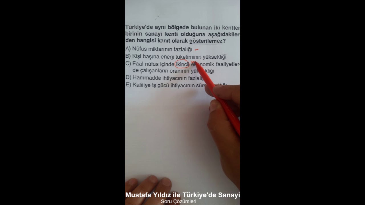 #evdekalderslerdengerikalma KPSS Coğrafya Türkiye'de Sanayi - Soru Çözümleri